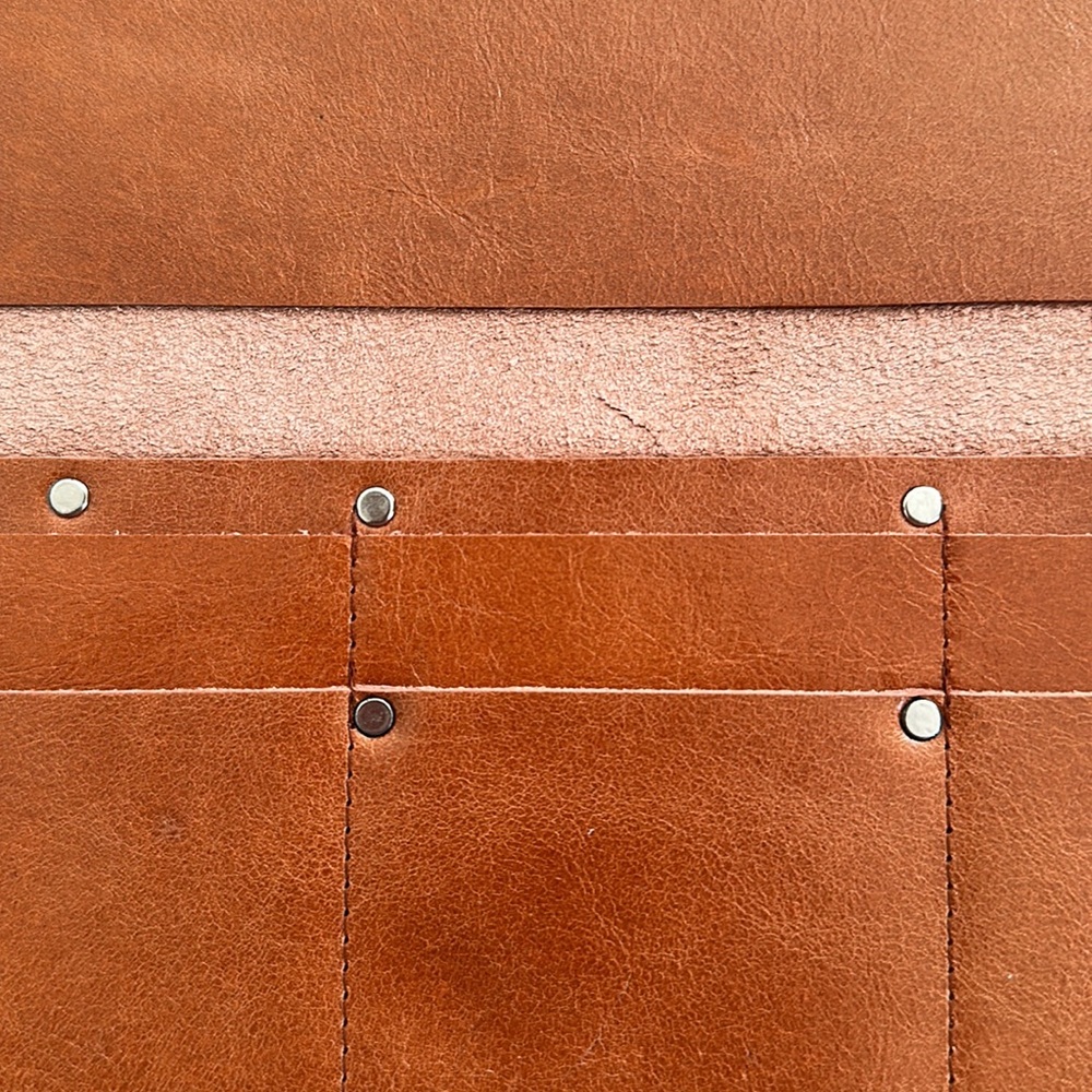 NWOT Nicole Cipriano (Cipriano Designs) Brown Leather Clutch/Wallet - Picture 7 of 10